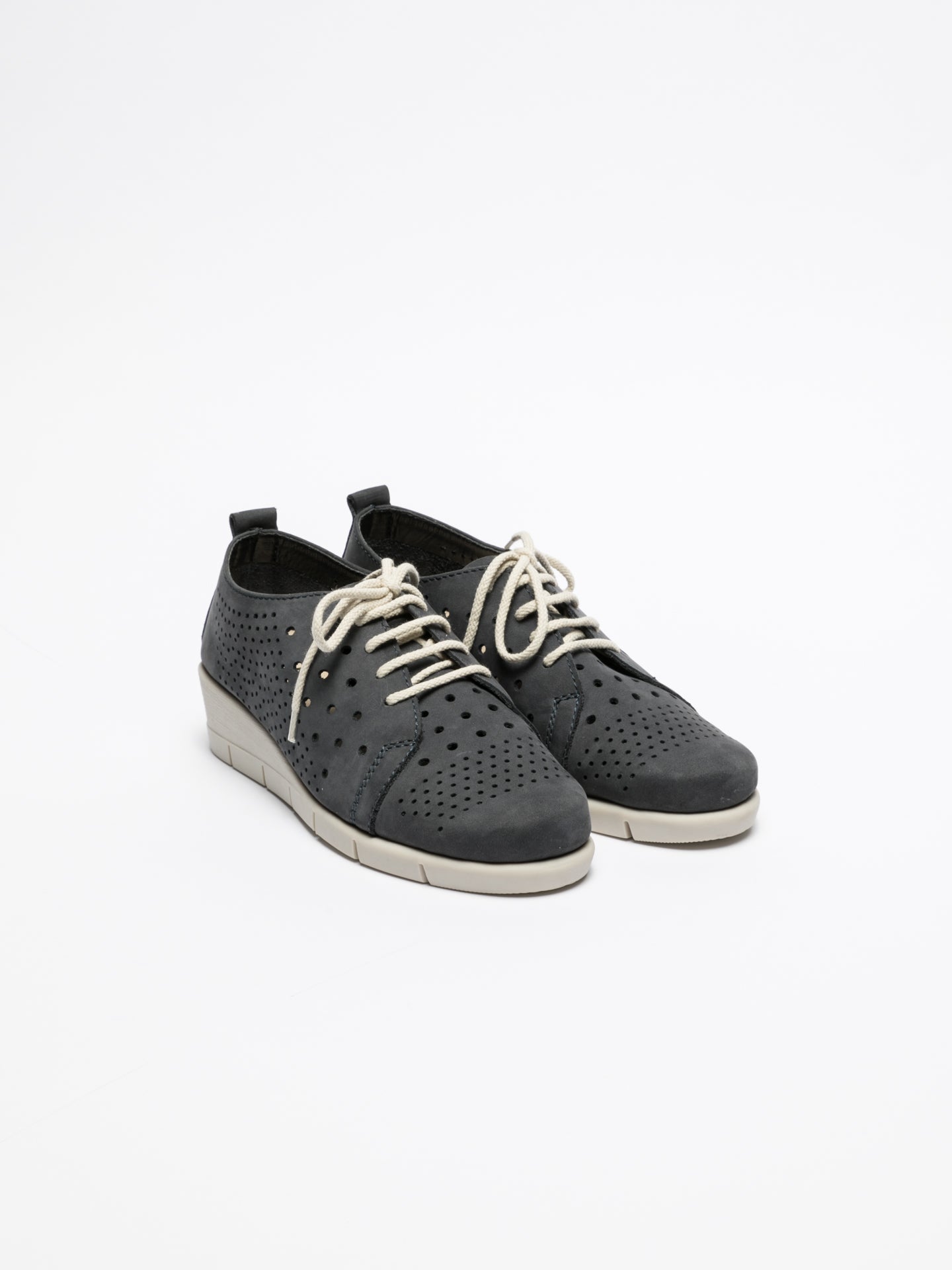 The Flexx Navy Lace Fastening Shoes
